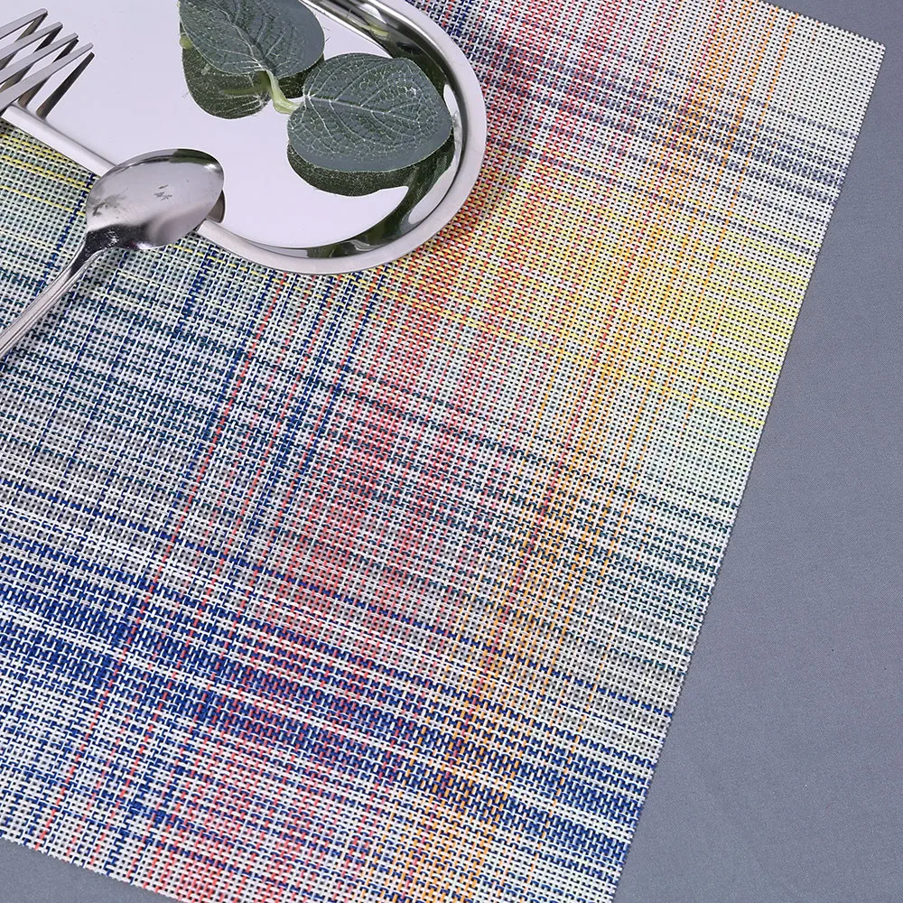 Модный шаблон Placemat совместимый Crossweave изоляционный моющийся коврик для стола индивидуализированный De Mesa коврик для обеденного стола
