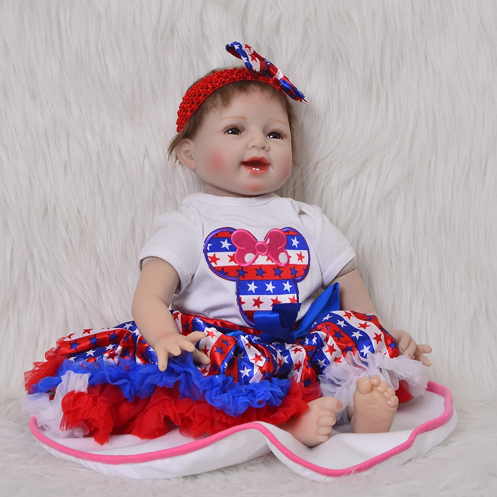 Силиконовые куклы Bebe boneca reborn 22 дюйма 55 см очаровательные Куклы bebe alive для