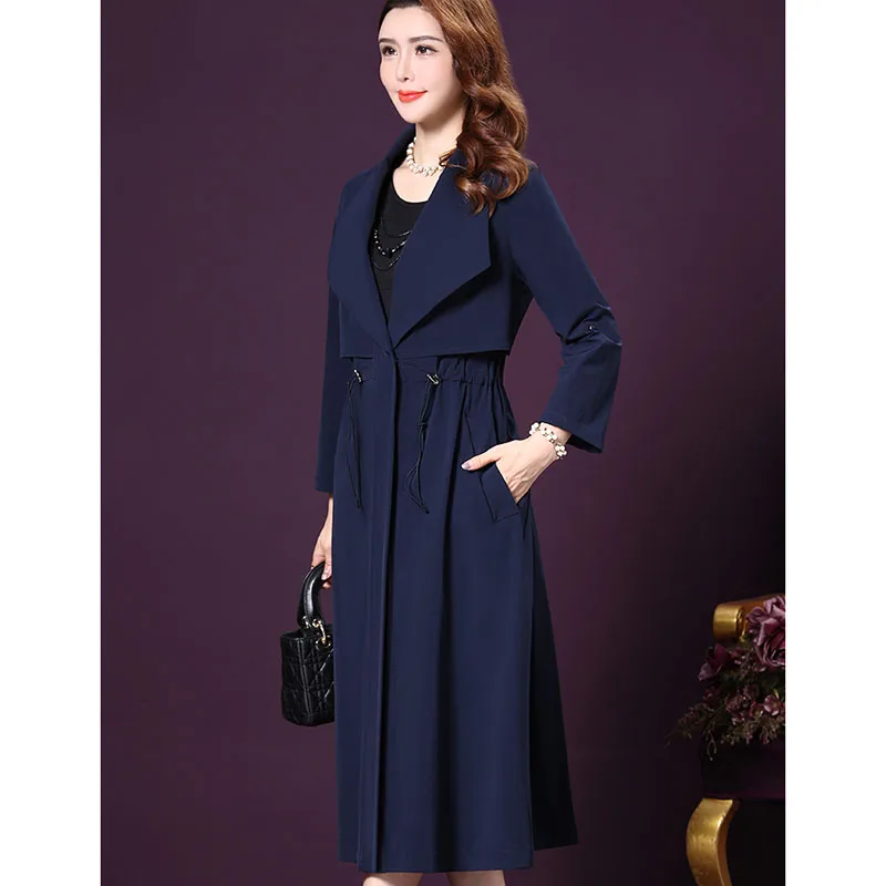 Женская свободная ветровка большого размера осенне-зимний весенний элегантный