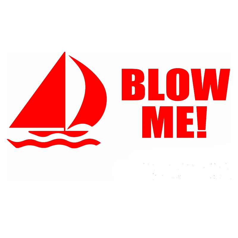 Виниловая наклейка на ноутбук с изображением Лодки Me Blow | Автомобили и мотоциклы