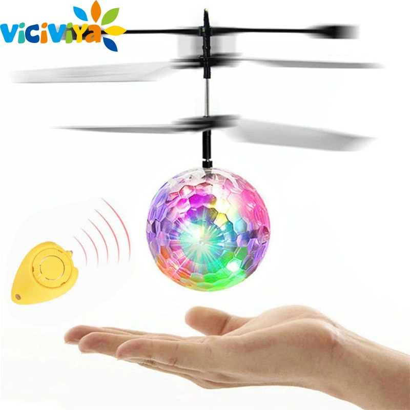 Радиоуправляемый летающий шар светящийся детский F светильник шарики