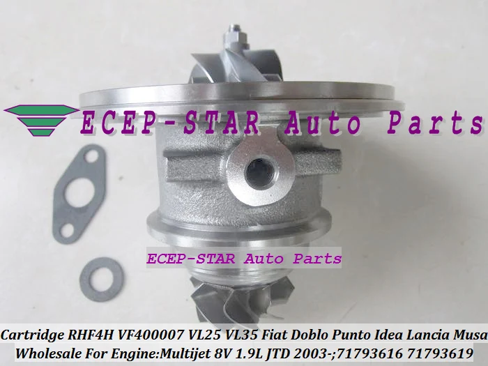 Бесплатная доставка турбокартридж CHRA RHF4H VF400007 VL25 VL35 71793616 71793619 для FIAT Doblo Punto 2 Idea
