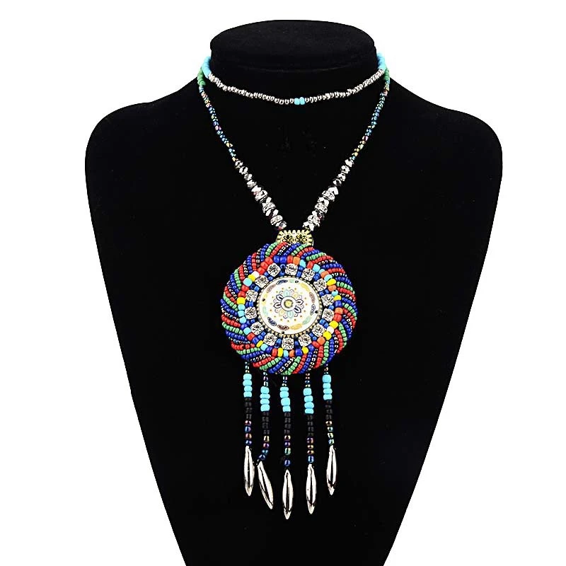 Loveiystar Лидер продаж женские бохо колье Jewelry Аксессуары Новый стиль ретро кулон