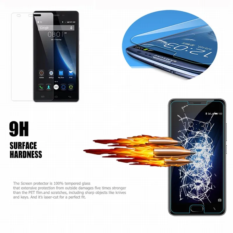 Защитная пленка для экрана GonoRack 9H из закаленного стекла Doogee X5 Pro X6 Max Homtom T6 HT 7 HT17 HT50