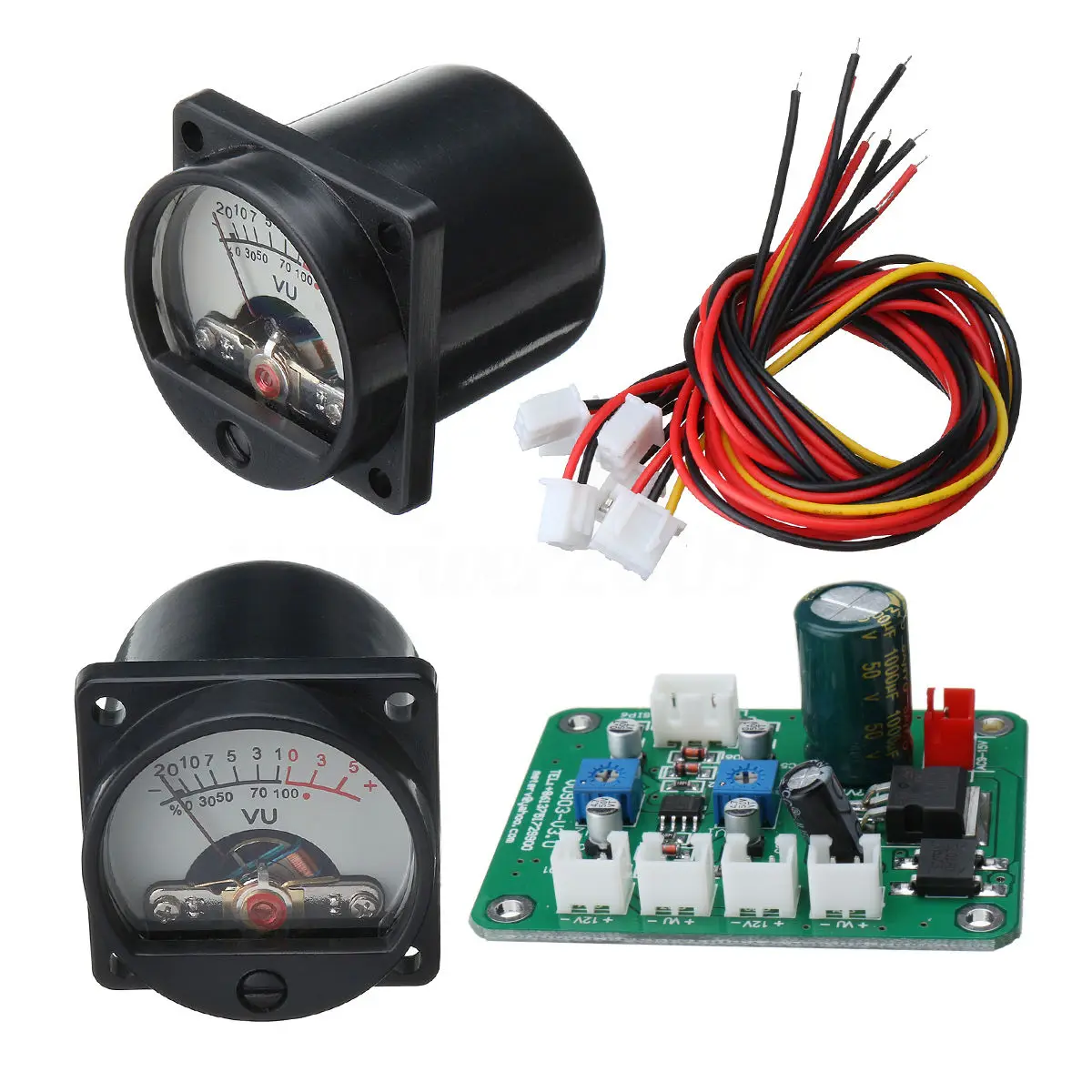 2pcs 10-12V VU Панель метр 500UA теплый задний светильник запись+ модуль драйвера высокое качество