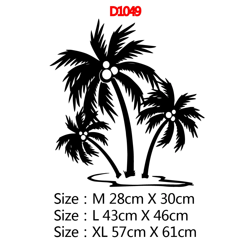 Современная Настенная Наклейка на стену из кокосового дерева съемная украшение