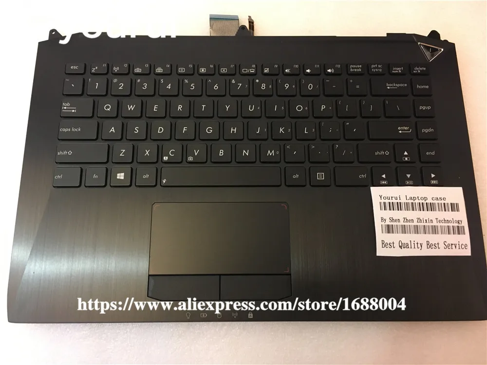 Yourui US клавиатура для ноутбука ASUS G46 G46V G46VW английская черная с подсветкой Клавиатура для ноутбука Упор для рук