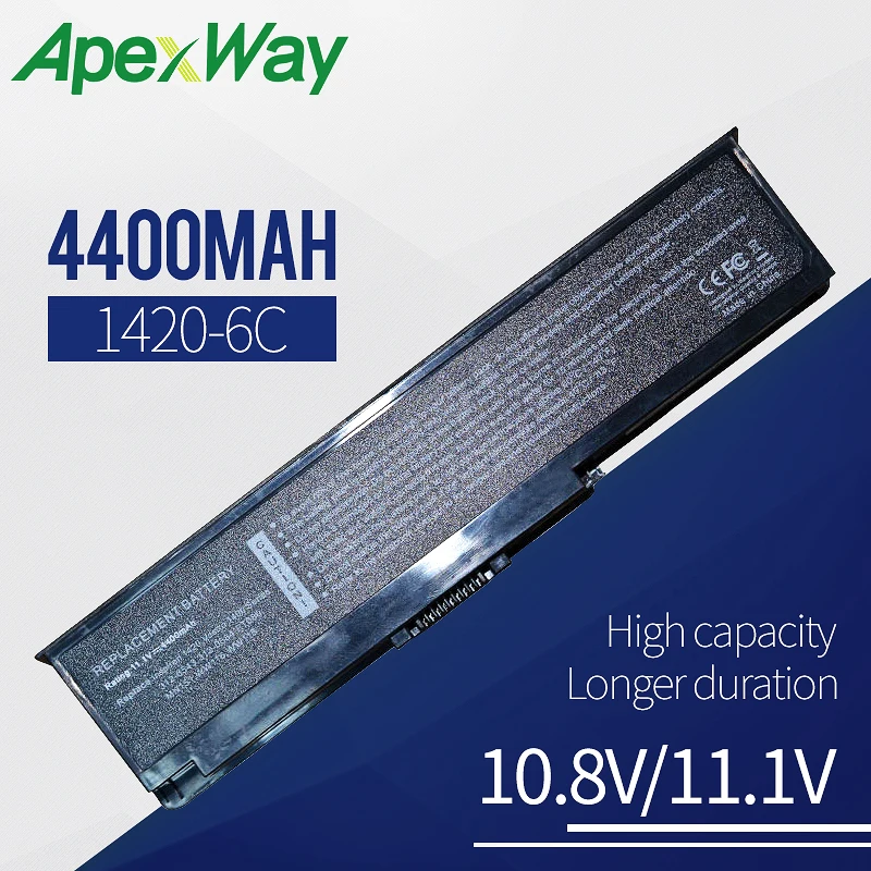 4400mAh Laptop Battery For dell Inspiron 1420 Vostro 1400 312-0543 312-0584 451-10516 FT080 FT092 KX117 NR433 WW116