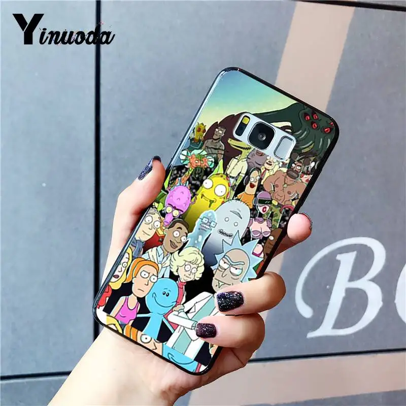 Yinuoda Рик Морти DIY чехол для телефона Роскошный Уникальный Дизайн Samsung Galaxy S9 plus S7 edge