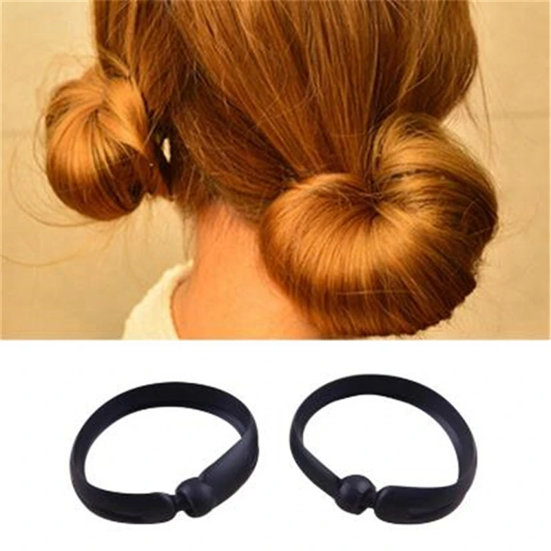

2PCS New Fashion Practical Women's DIY Hair Donut Bun Clip Tool French Twist Holder Maker Hair Sticks Tools