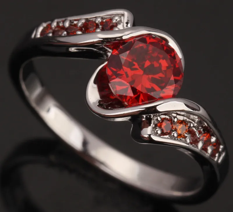 Конфетный красный бургенди гранат посеребренные ювелирные изделия распродажа