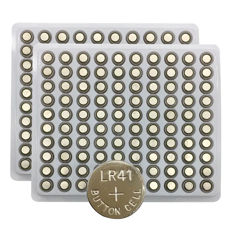 200 шт. LR41 AG3 1,5 В щелочная Кнопка часы батарея SR41W 392 192 GP192A LR736 батареи для батареи игрушка-фонарик часы