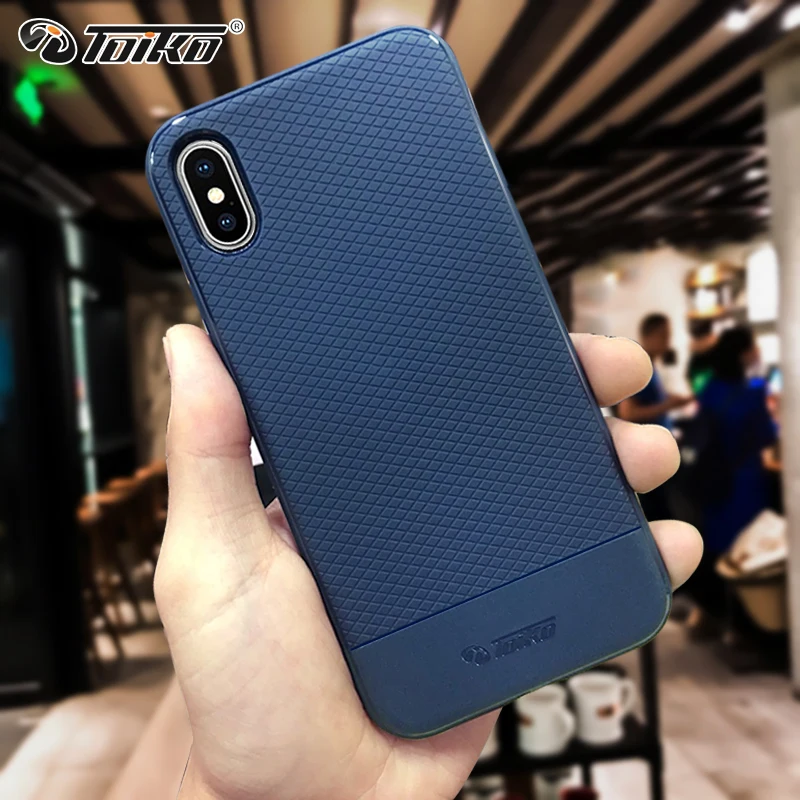 TOIKO бизнес мужской стиль Мягкий ТПУ Броня Чехлы для iPhone X XS MAX XR противоударный бампер ударопрочная защитная задняя крышка для телефона