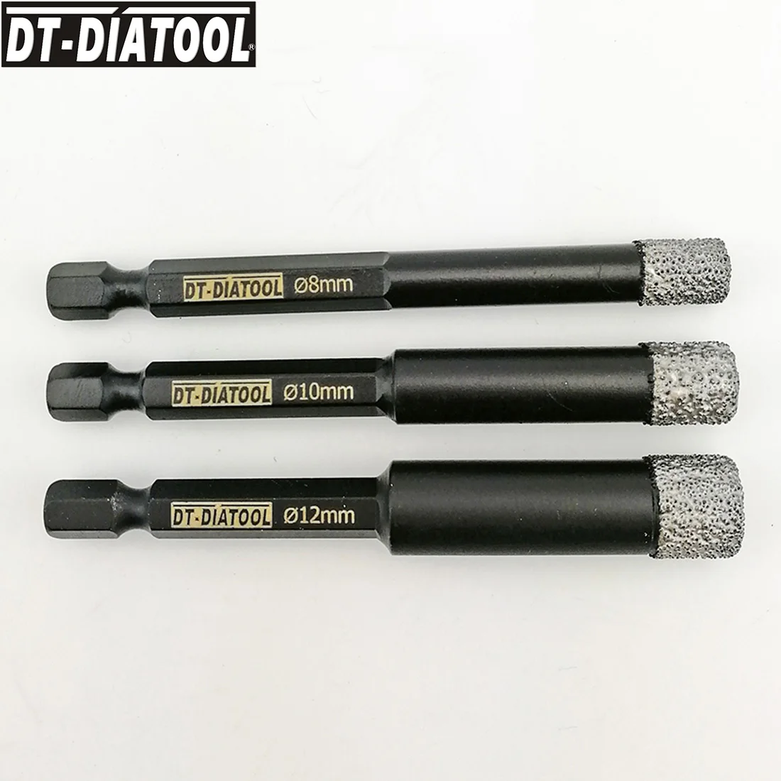 DT DIATOOL 3 шт. диаметр 6/8/10/12 мм быстрое прилегание с шестигранным хвостовиком Сухие