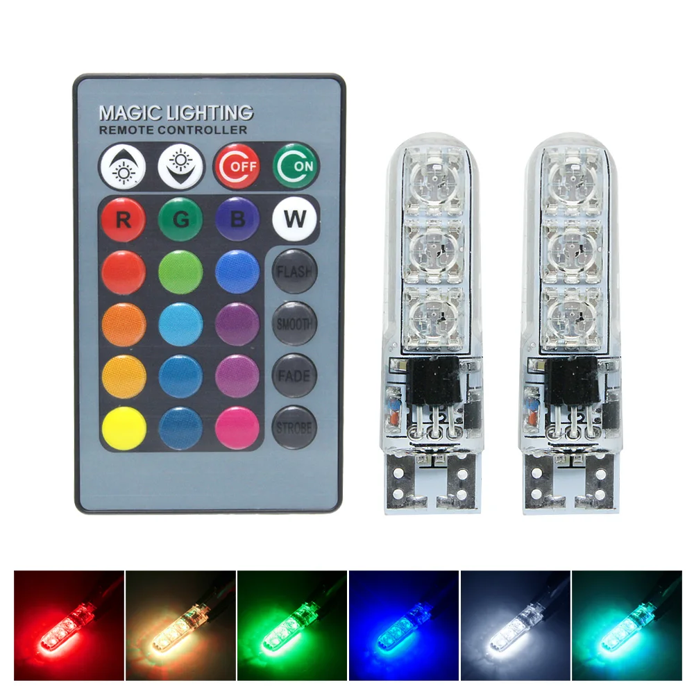 RGB интерьер автомобиля LED атмосферный Свет 12V RGBW Супер яркая вспышка лампа