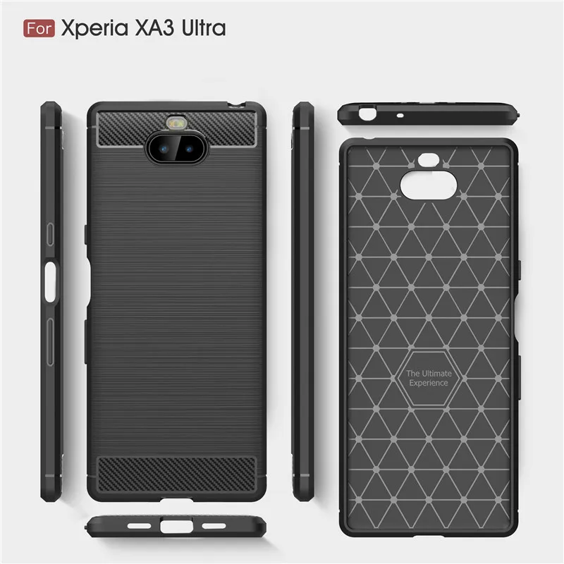 For Sony Xperia XA3 Ultra Case Luxury Armor Rubber Phone Silicone Cover SONY Capa |