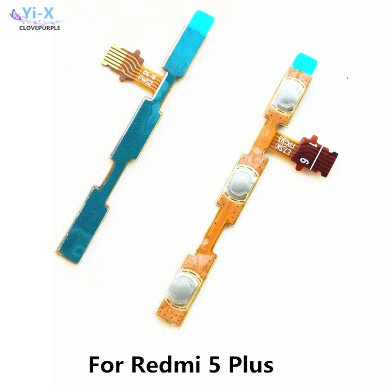 

Power On Off Volume up down Side button Flex Cable For Xiaomi Redmi 5 Plus 5P