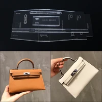 1set 2019 diy leather craft crossbody handbag sewing pattern acrylic template 821 56cm
