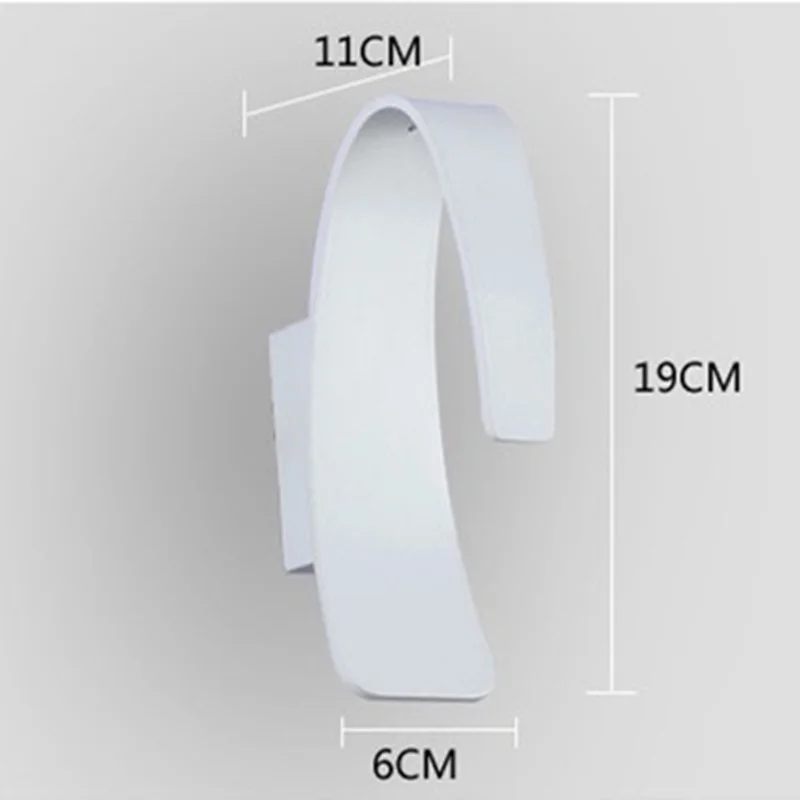 Crescent LED interior lighting wall lamp modern minimalist COB energy saving bedroom study porch garden bedside | Лампы и освещение