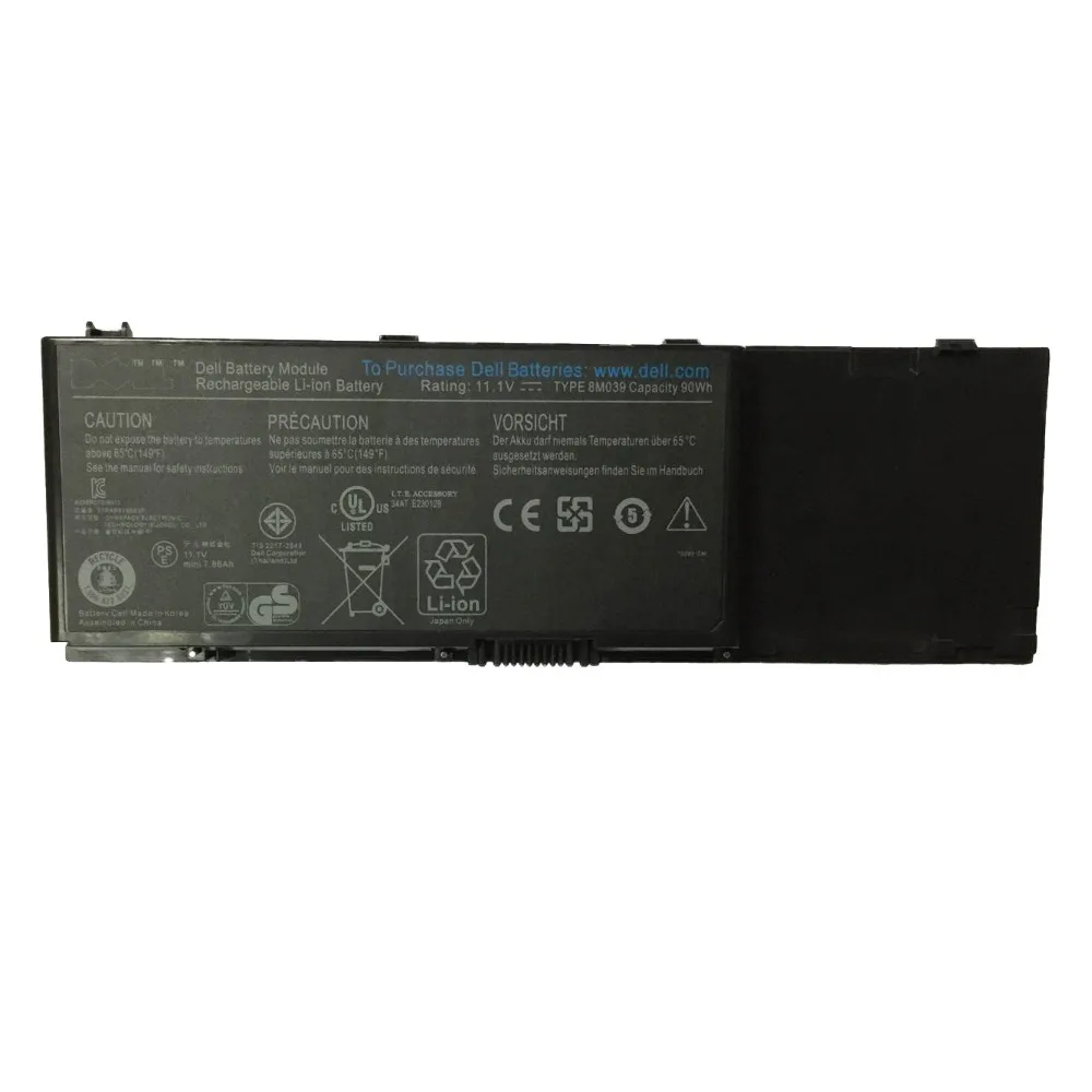 11.1V 90WH New Original Laptop Battery for Dell Precision M2400 M4400 M6400 M6500 312-0873 8M039 C565C DW842 KR854 J012F | Компьютеры и