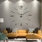 Новые горячие продажи наклейки настенные часы Diy акриловые зеркальные большие украшения для дома кварцевые гостиная круглая игла
