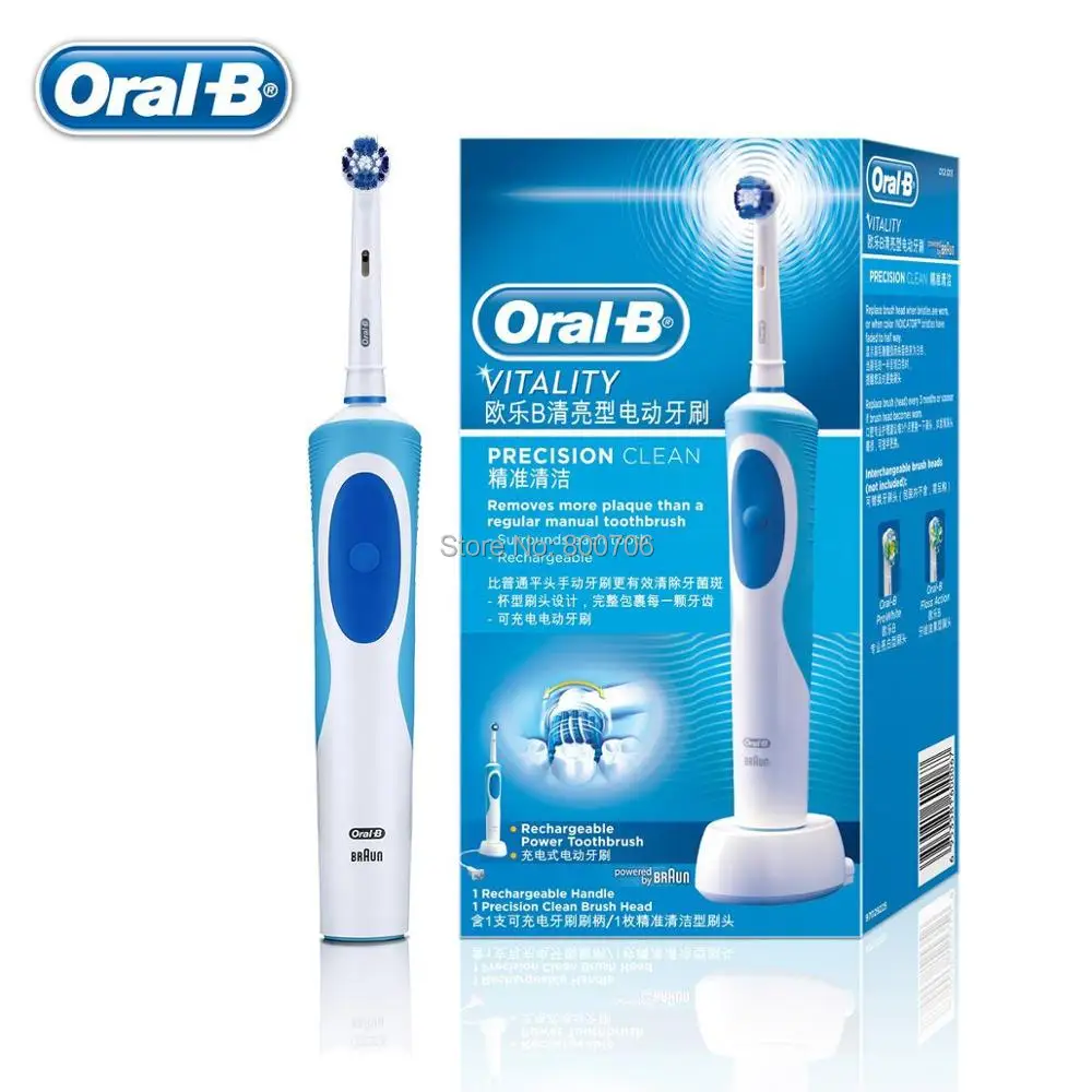 Oral B Vitality Precision Clean перезаряжаемая электрическая зубная щетка D12013 | Красота и