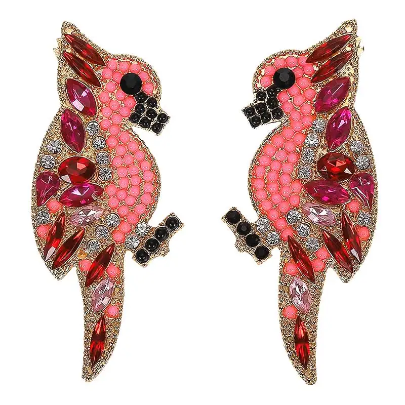 Dvacaman, Boho, новые серьги в виде птиц, длинные висячие серьги для женщин, трендовые уникальные серьги с кисточками из смолы, массивные Свадебные ювелирные изделия
