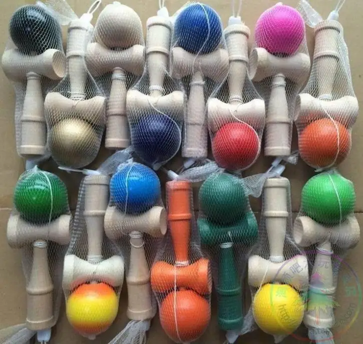 240pcs FEDEX 18Colors Funny Traditional Game Kendama Ball colorful tribute professional Sample Wholesale Customized | Игрушки и хобби