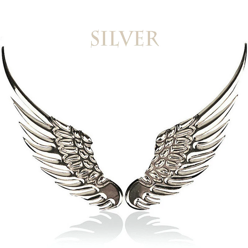 Наклейки автомобильные металлические 3D в виде крыла ангела для Citroen C4 C5 Kia Cerato Sorento