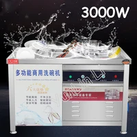 3000w fully automatic ultrasonic dishwasher commercial large scale high pressure spray cleaning with english manual ito 60