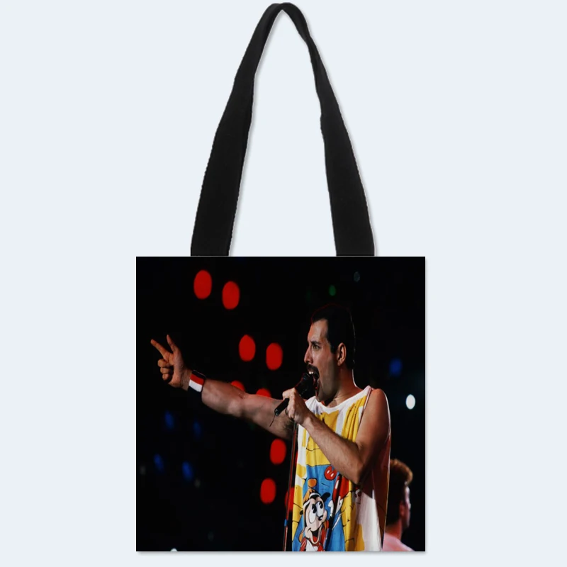 Сумка на плечо Freddie Mercury с принтом заказ Холщовая Сумка-тоут женская сумка-книга
