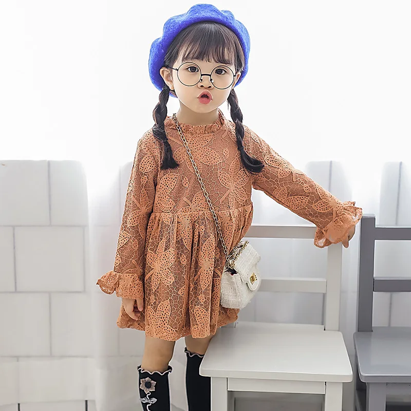 

Girl Dress Children Princess Lace Dress for Party Wedding Clothing Autumn New Toddler Long Sleeve Lovely Dresses Vestido Infant