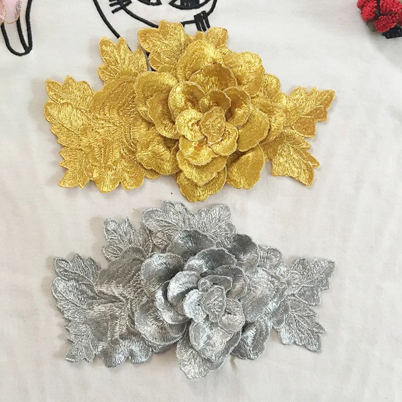3 шт Горячая Распродажа 21х13 см красивое 3D золотое/серебряное свадебное платье
