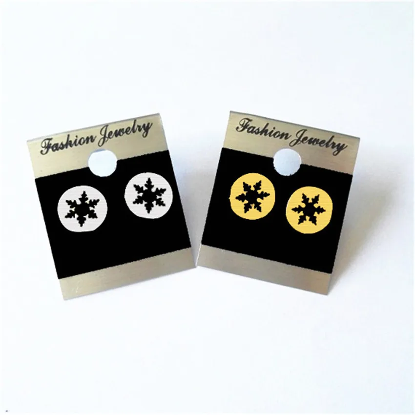 10 пар/лот 2017 Лидер продаж серебро Цвет изысканный Снежинка Серьги гвоздики