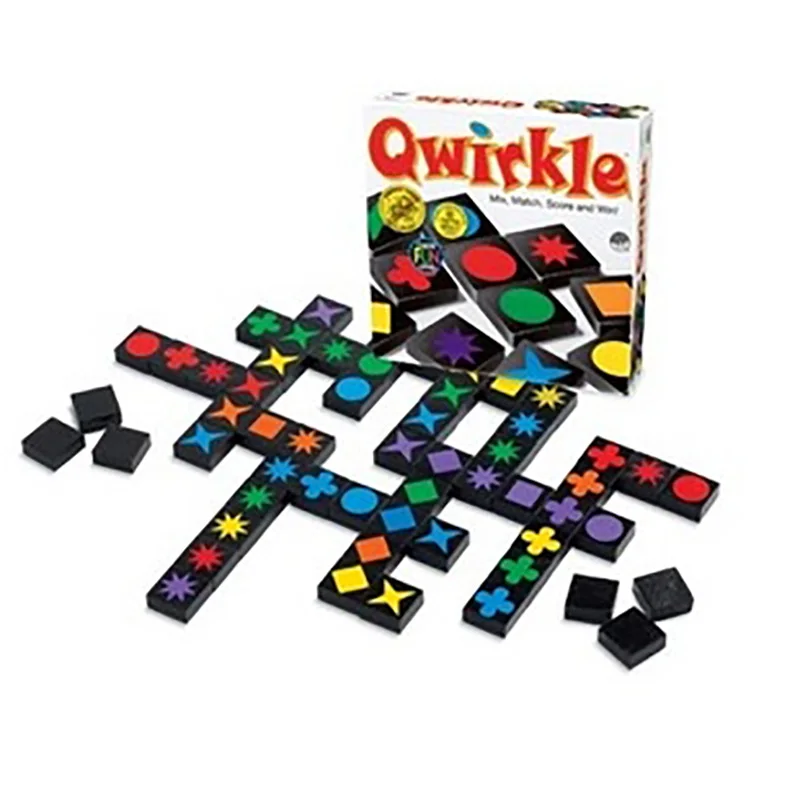 Настольная игра Qwirkle 108 шт./компл. деревянные шахматы английская версия обучающая