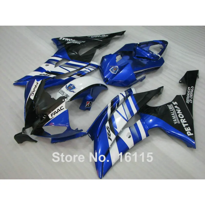 Набор обтекателей для YAMAHA R6 2008 2009-2014 синий черный белый ABS Обтекатели набор YZF 08-14