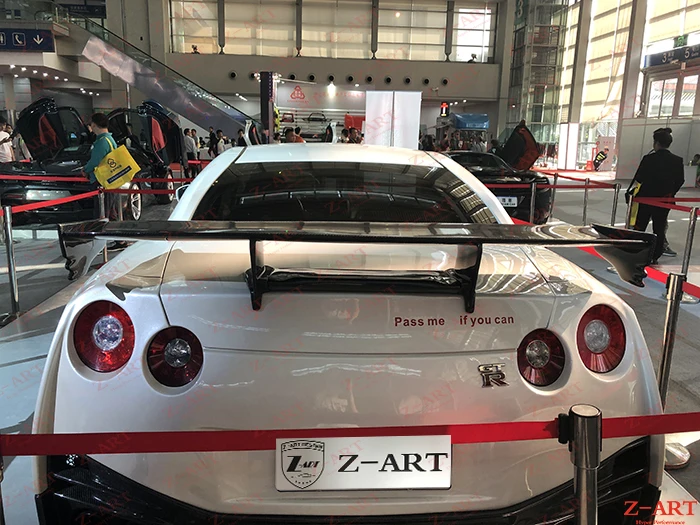 Z ART углеродного волокна задний спойлер для GTR R35 GT R заднее крыло из Nissan 2009