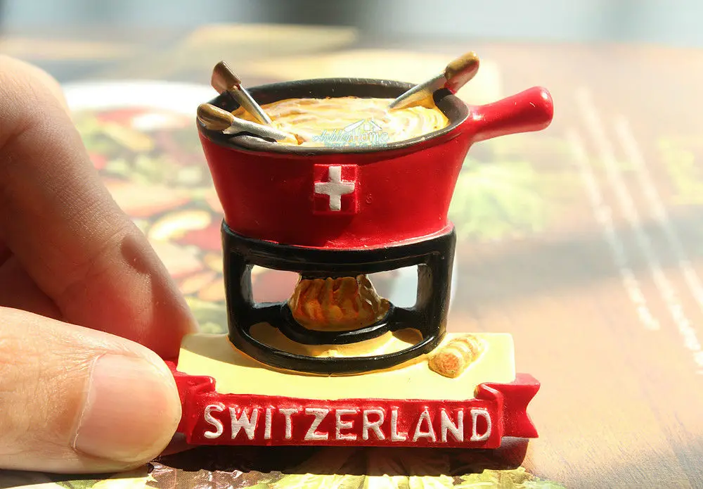 Швейцарский сувенир для путешествий с сыром 3D Смола магнит на холодильник