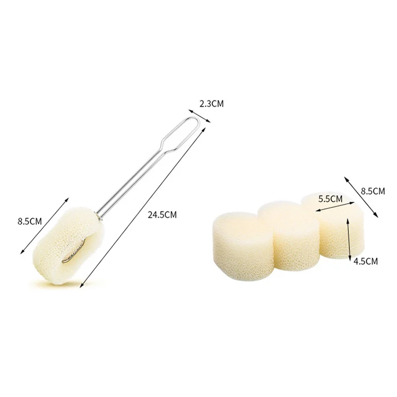 Кухонные инструменты ручка щетка для чистки чашек со сменной губкой бутылки