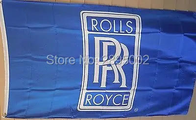 Rolls Royce Летающий крытый наружный флаг на заказ | Дом и сад