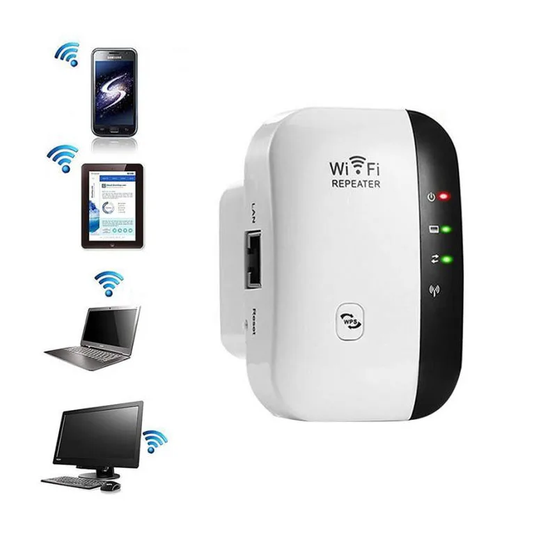 Беспроводной-N wifi ретранслятор 802.11n/b/g телефонная сеть Wi-Fi роутеры 300 Мбит/с