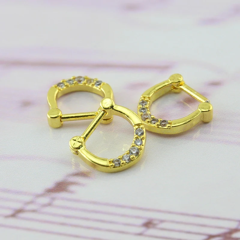 316L Surgical Stainless Steel Pave Zircon Nose Hoop Ring Nipple Septum Clicker Ear Piercing CZ Gems Jewelry | Украшения и