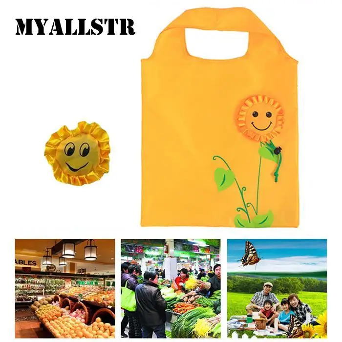 Большой Ёмкость Портативный складной с рисунком &quotПодсолнух&quot для хранения