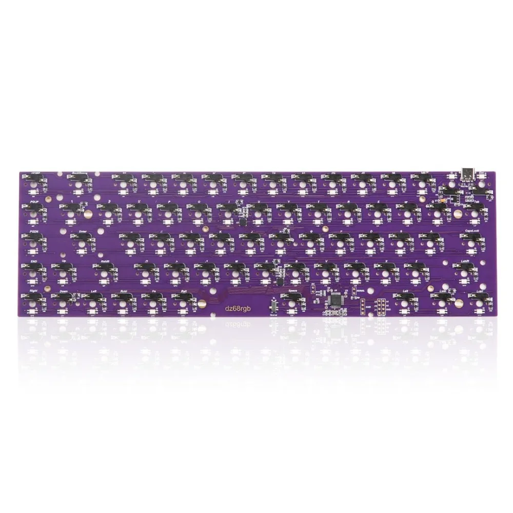 DZ65 RGB Горячая замена PCB type C Интерфейс для DIY механическая клавиатура подходит