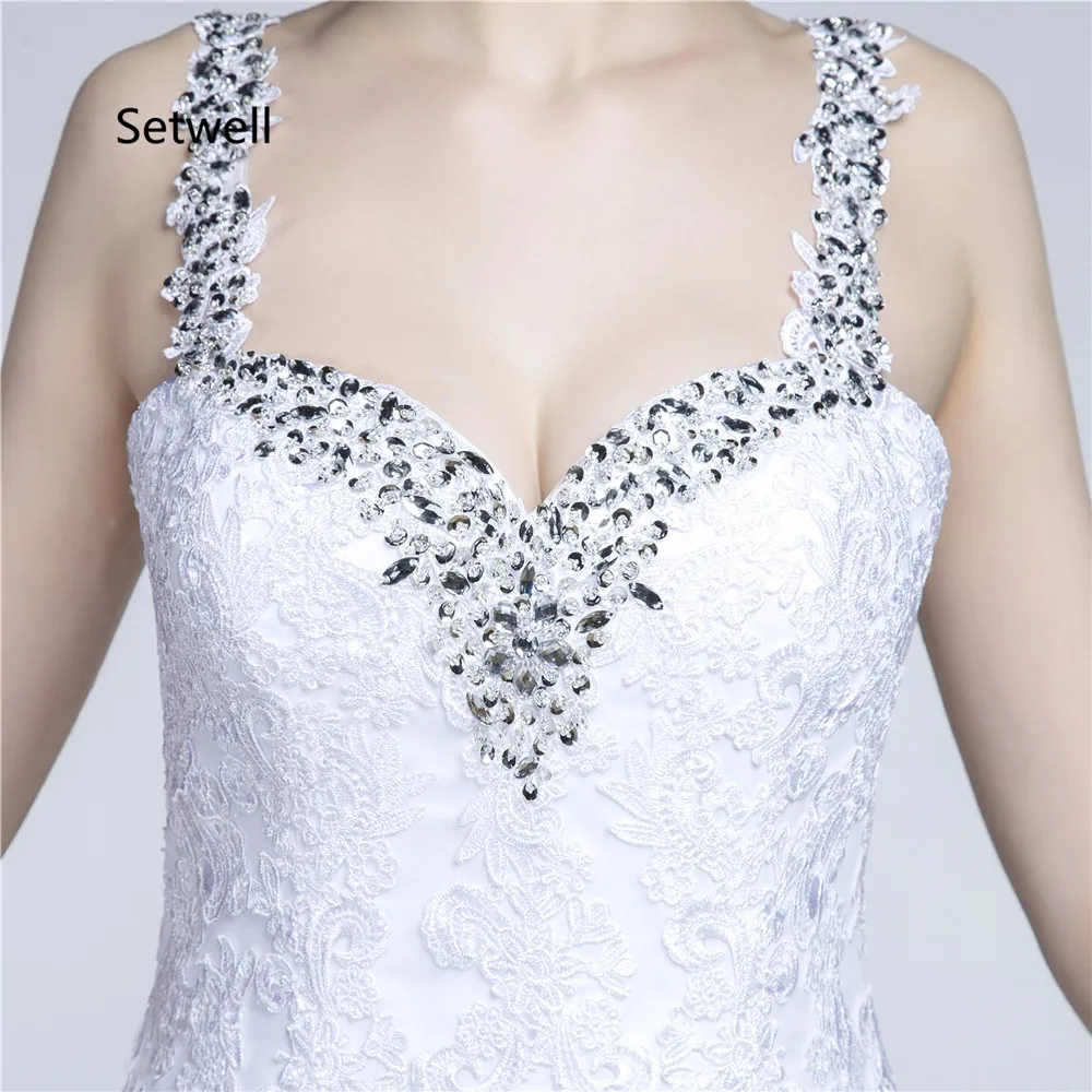 Женское свадебное платье с блестками V образным вырезом и открытой спиной|long wedding