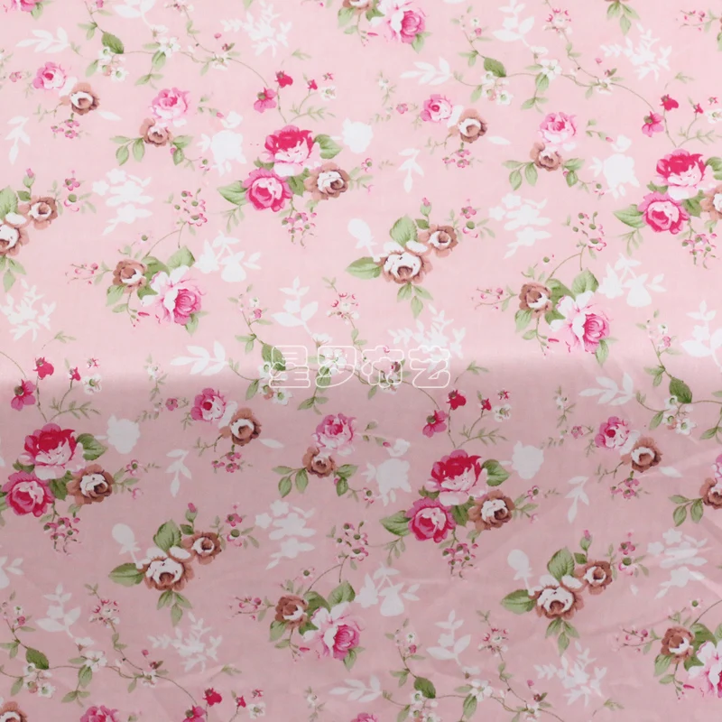 1 шт. Вышивание зеленый и розовый свежий цветочный Роза квилтинга Комплект хлопок