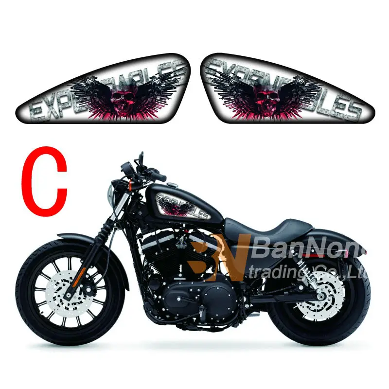 Наклейки для топливного бака мотоцикла Harley Sporters XL 883 1200 X/V/R/N/L/C XR1200 48 72|motorcycle fuel tank