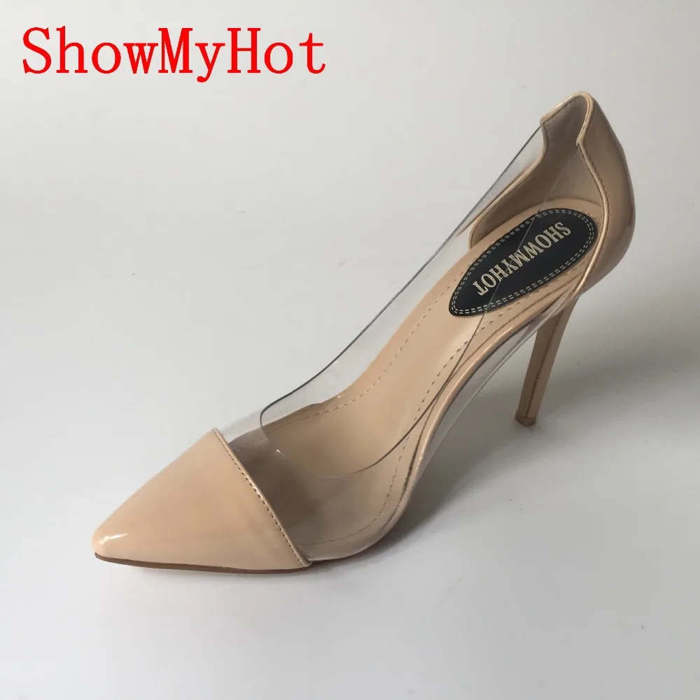 ShowMyHot летние женские сексуальные туфли на высоком каблуке телесного