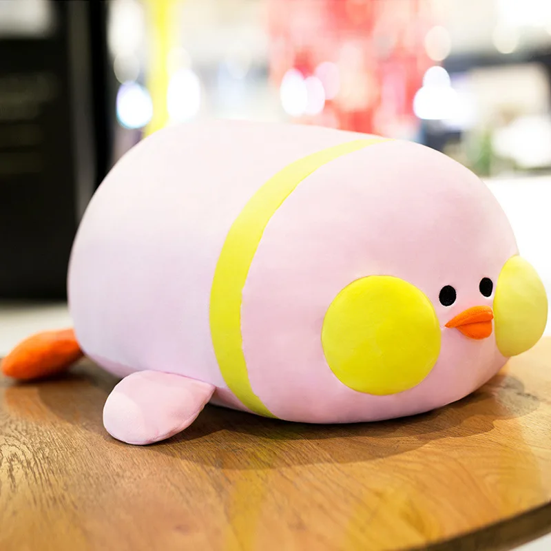 Kawaii LaLafanfan кафе утка плюшевая игрушка мультфильм Милая желтая набивная подушка