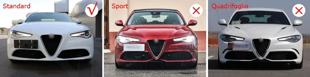 PP Материал задний бампер диффузор спойлер со стальным наконечником для Alfa Romeo Giulia Стандартный переход на спортивный бампер